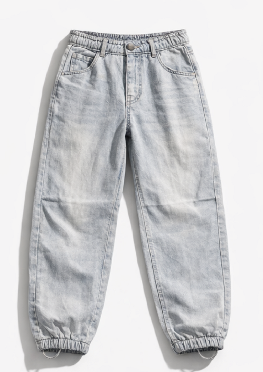 Vintage Ice Blue Lightweight Denim Jogger Jeans