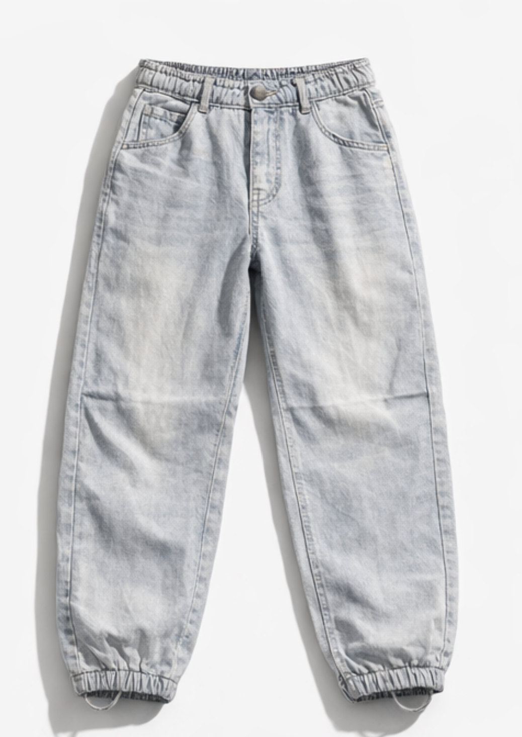 Vintage Ice Blue Lightweight Denim Jogger Jeans
