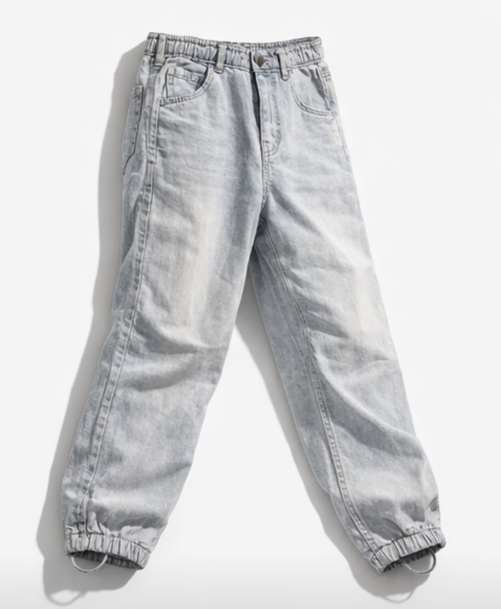 Vintage Ice Blue Lightweight Denim Jogger Jeans