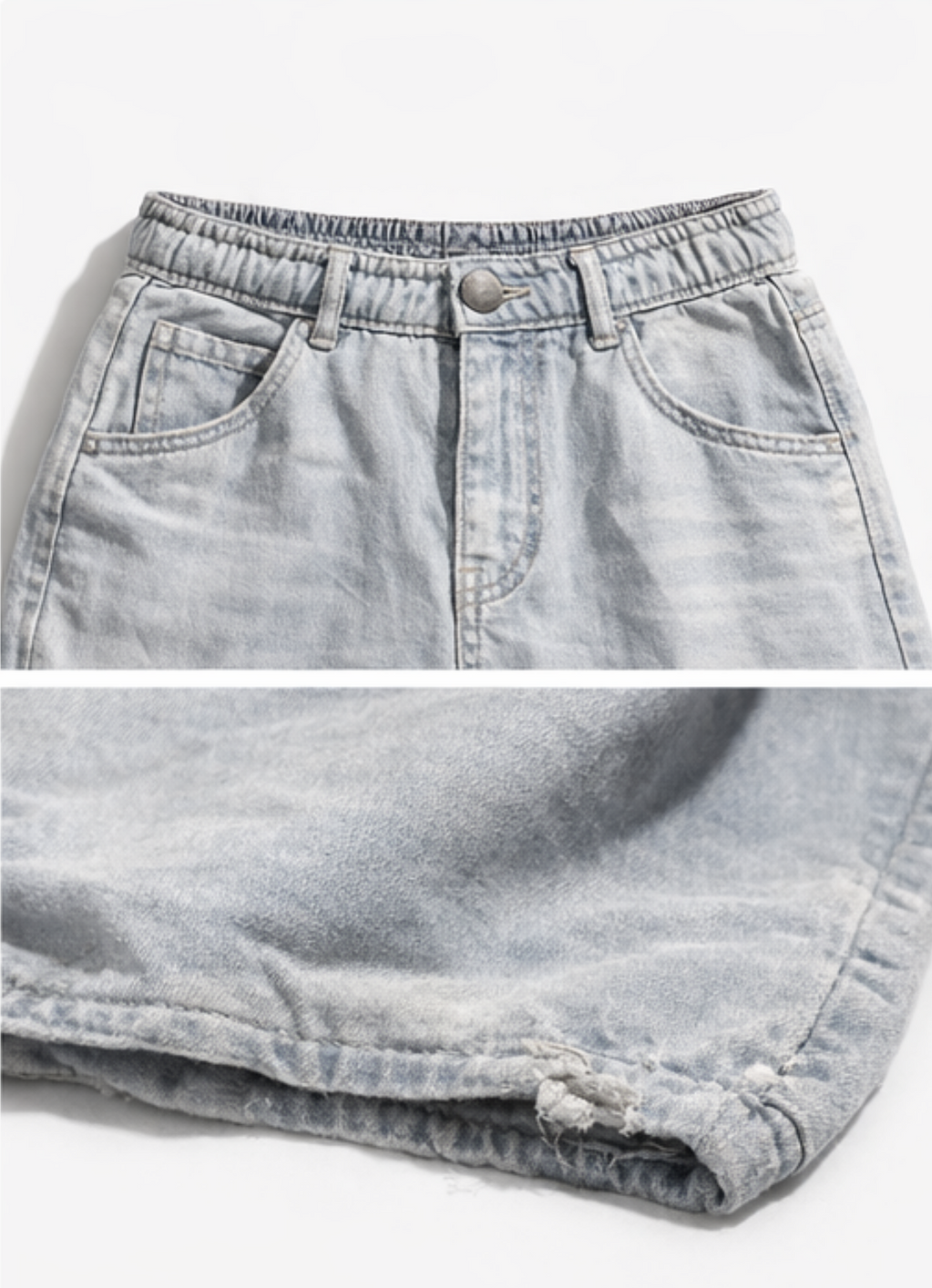 Vintage Ice Blue Lightweight Denim Jogger Jeans