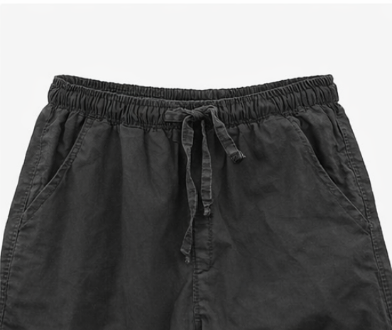 Vintage Black Parachute Pants (Relaxed Fit)