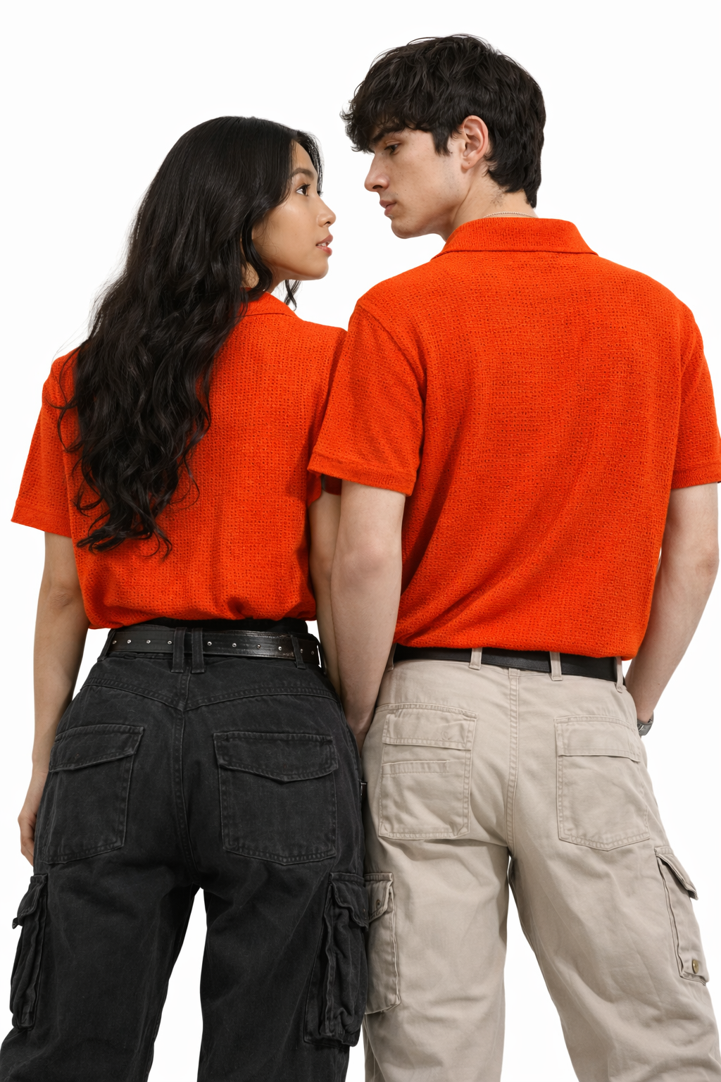 Vintage Knit Polo Tee – “Love Is A Lie”