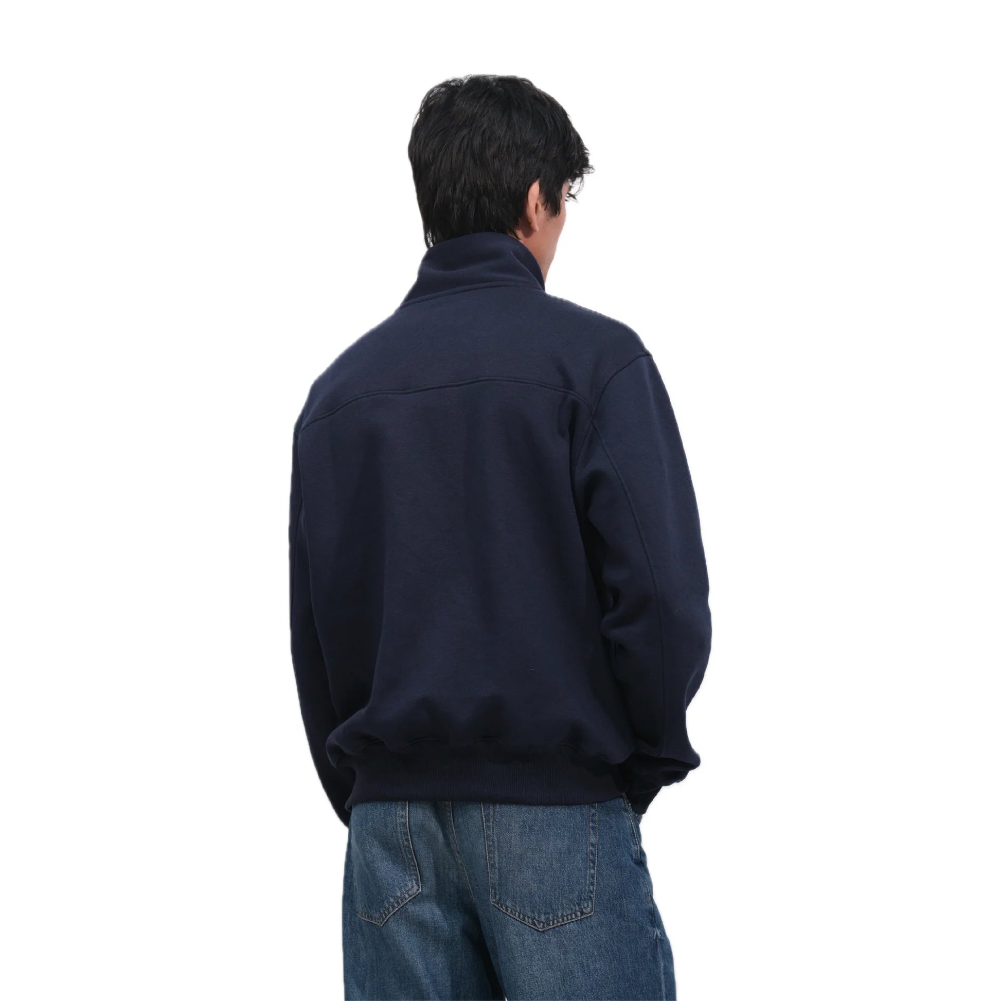 OD Apparel. Blue Unisex Quarter zipper