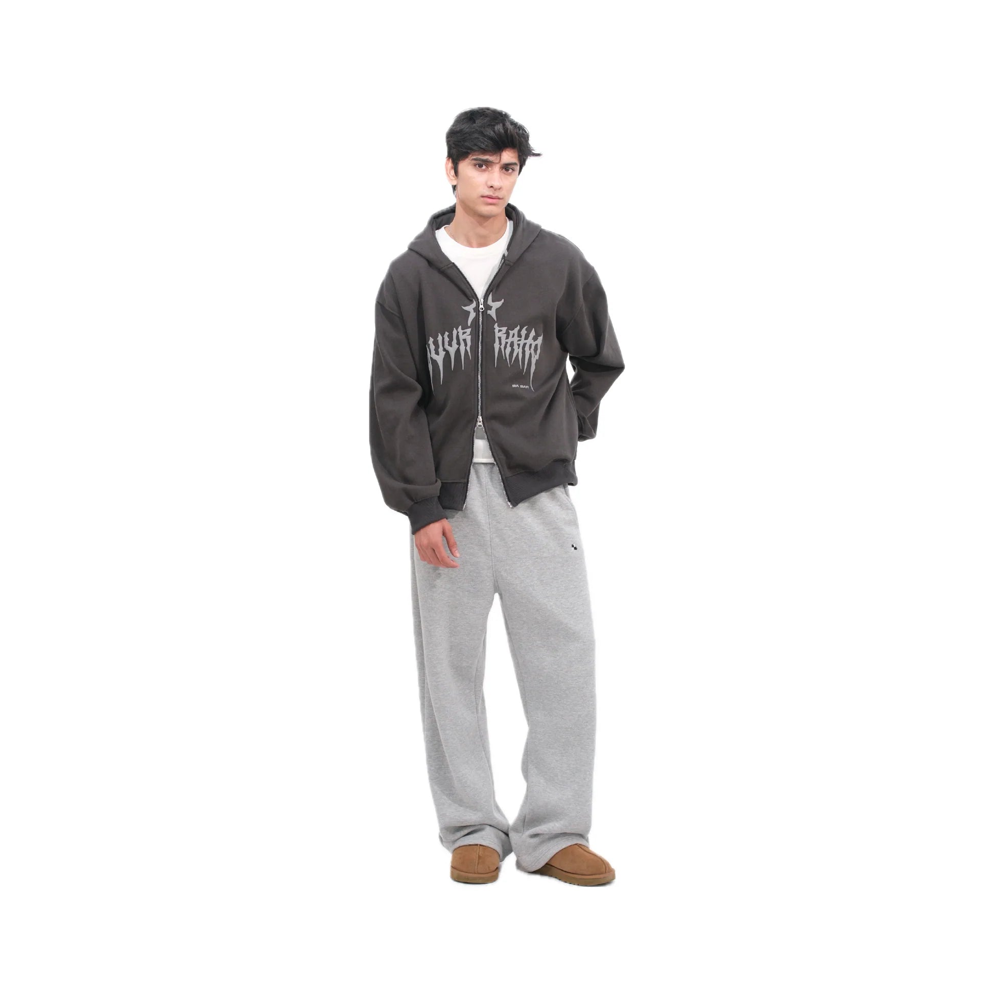 Grey Wide Unisex Sweatpants