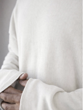 Outfit Day Apparel Oversized Waffle Knit Off White T Shirt For Men