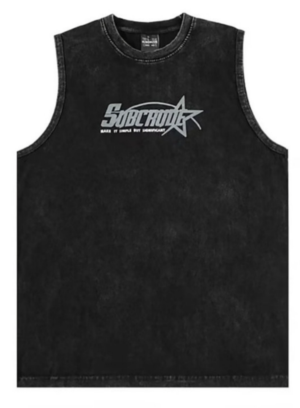 Outfit Day Apparel Men Typography Printed Sleeveless T Shirt