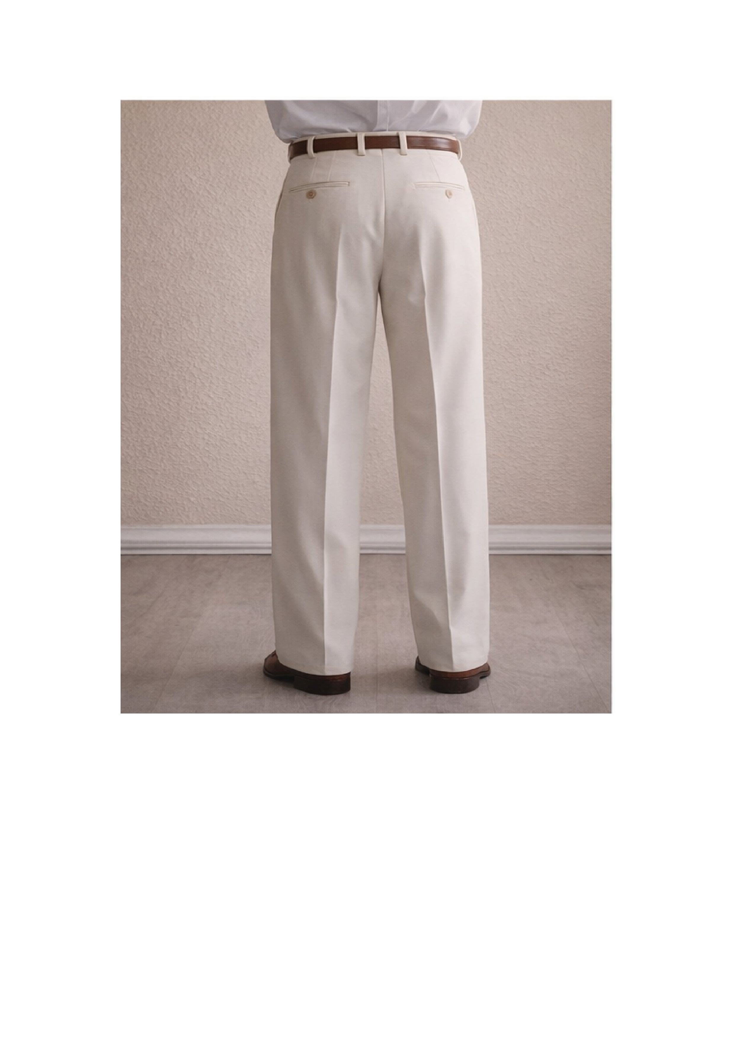 Outfit Day Apparel – Premium Pleated Trousers (Off-White)