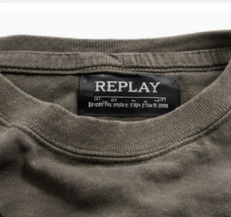 Replay Vintage Olive Green T-Shirt (Washed Effect)